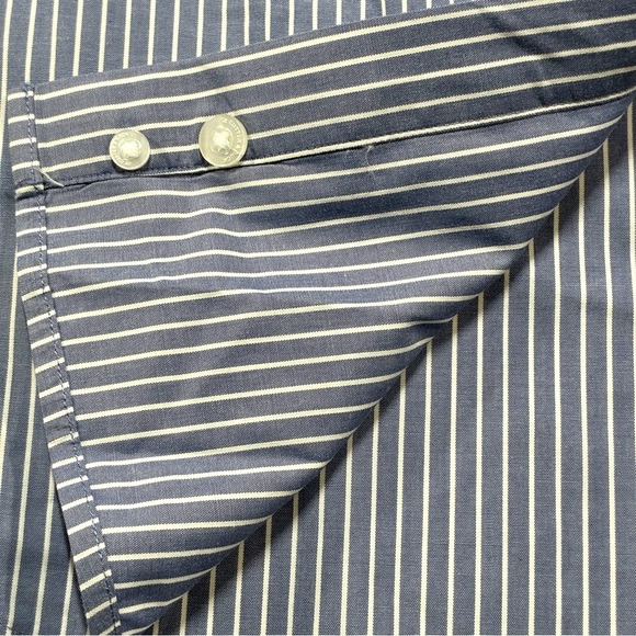 Cutter & Buck Men's Button Down Shirt 3XB Blue white stripe - Picture 4 of 8
